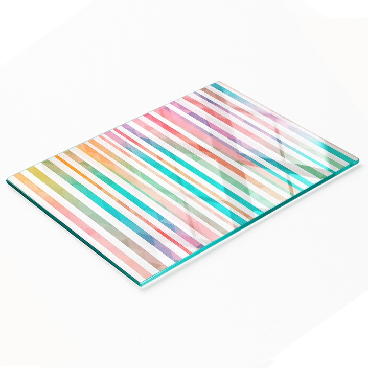 Tulup dekorációs tábla, üveg, 80x52cm, csúszásmentes, magas hőmérsékletnek ellenálló