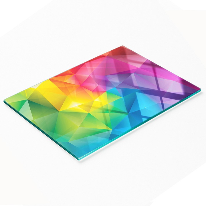 Tulup üveg dekorációs tábla, 80x52cm, csúszásmentes, magas hőmérsékletnek ellenálló