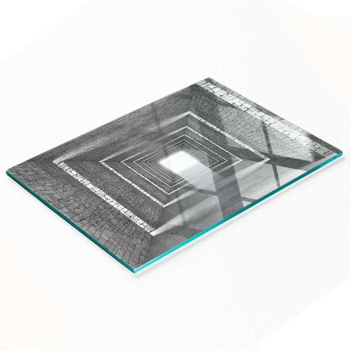 Tulup dekoratív üvegtábla, 80x52cm, edzett üveg, csúszásgátló, magas hőmérsékletnek ellenálló