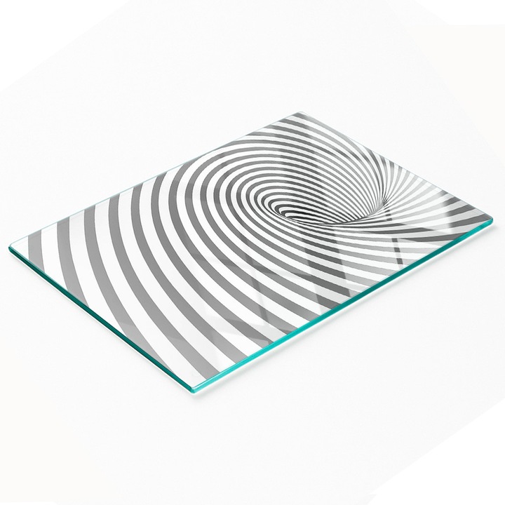 Tulup dekoratív konyhai falvédő, edzett üveg, 80x52cm, csúszásmentes, magas hőmérsékletnek ellenálló