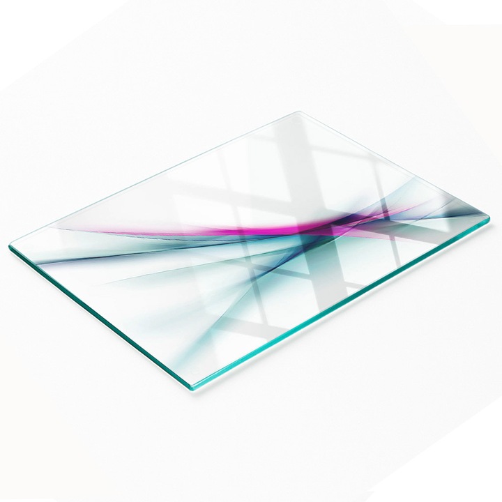 Dekoratív üveglap, Tulup, 80x52cm, csúszásmentes, magas hőmérsékletnek ellenálló