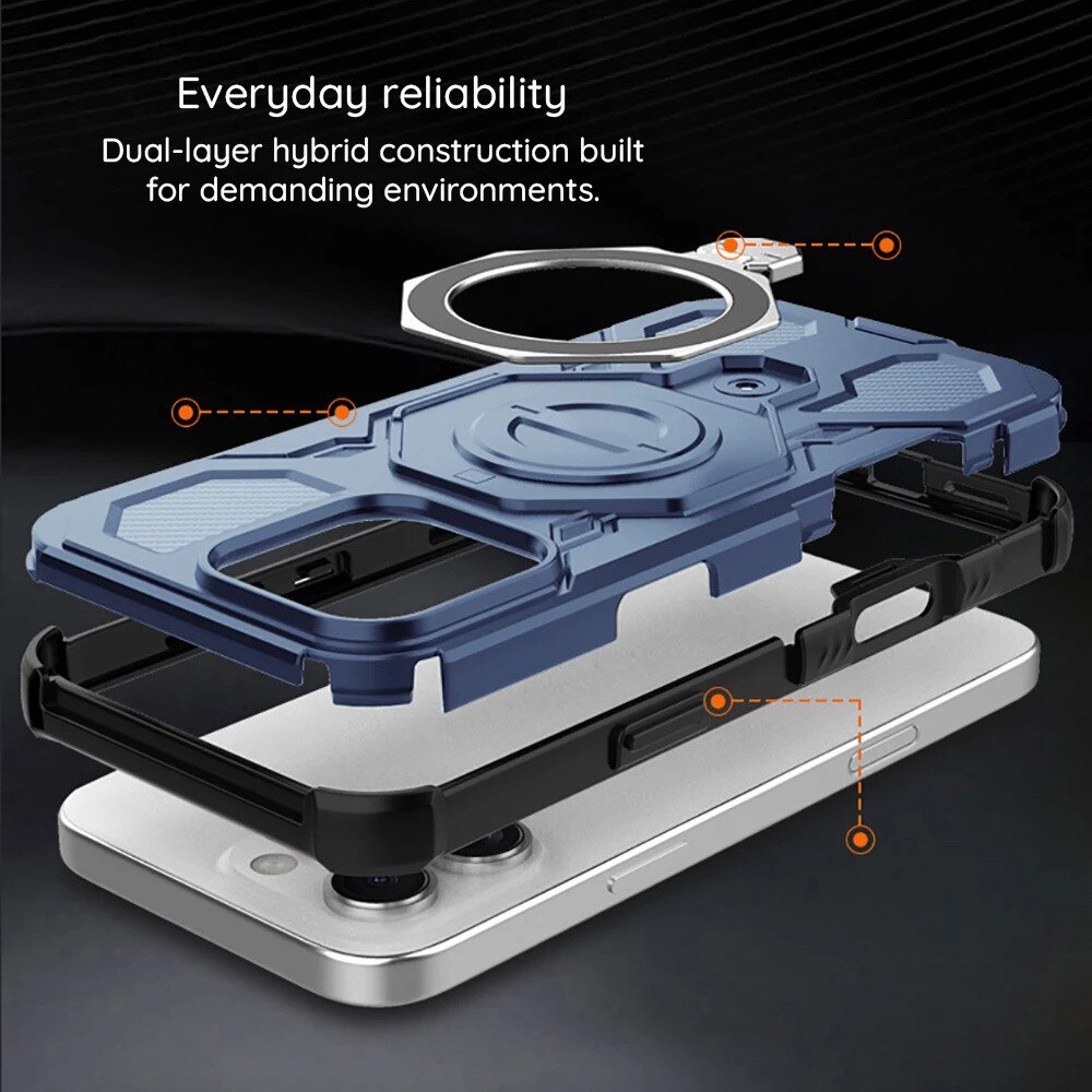 Husa antisoc pentru Xiaomi Redmi 15C 4G / Redmi 15C 5G / Poco C85 4G cu inel suport magnetic, Accesorio Carbon Shield PRO, Smoke Negru