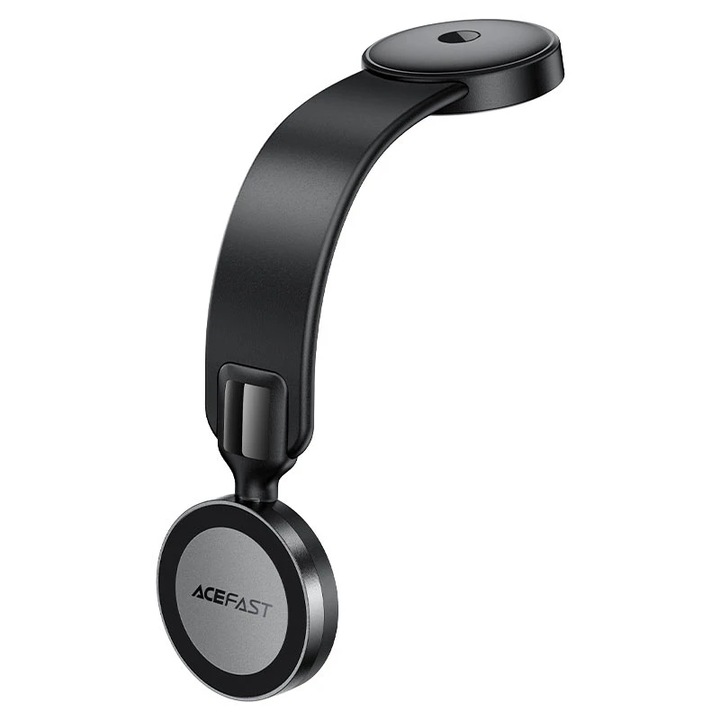 Стойка за телефон за кола, AceFast, D37, магнитно зарядно, 360 градуса, черна, 260x62x18mm