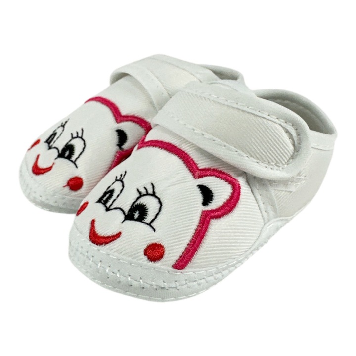 Botoșei bebeluși Chippo 30101-WT-L, Ochișori, Textil, L, 11.5 cm, 20 EU, Alb