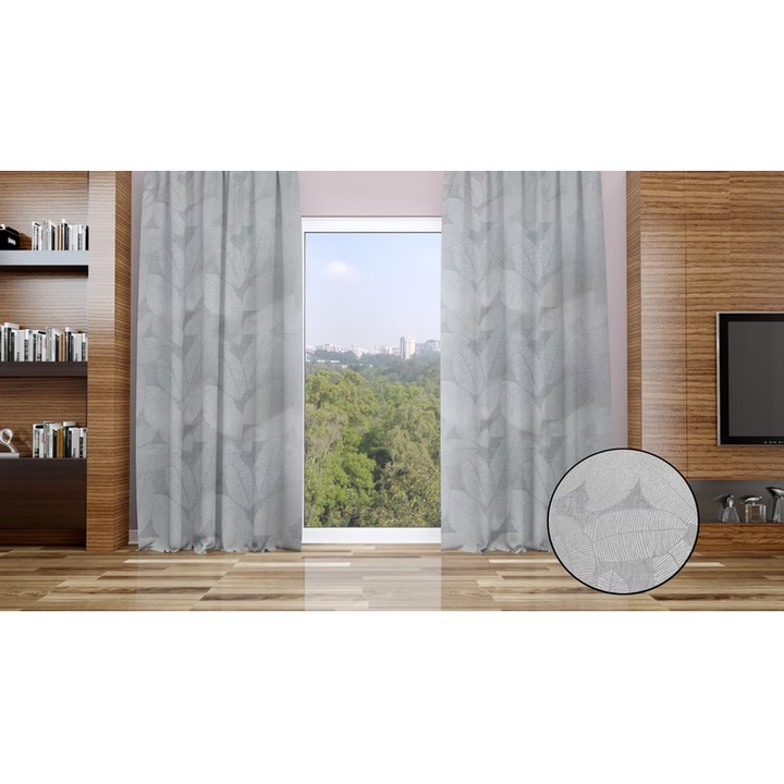 Kész függöny Dori gris, 200 x 255 cm-es méretben