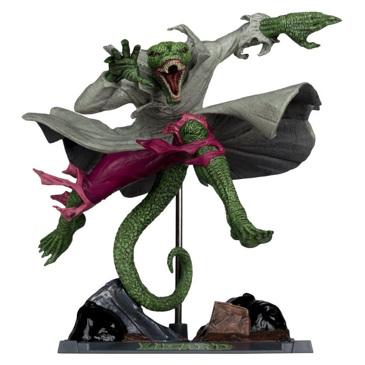 Фигурина PVC Marvel 1/10 - Гущерът, 15 см, многоцветен