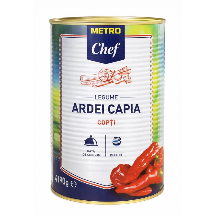 Hámozott sült paprika, Metro Chef, 2,5 kg