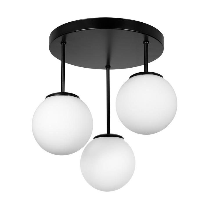 Candelabru Lightstyle Gala, 3xE27, Negru/Alb