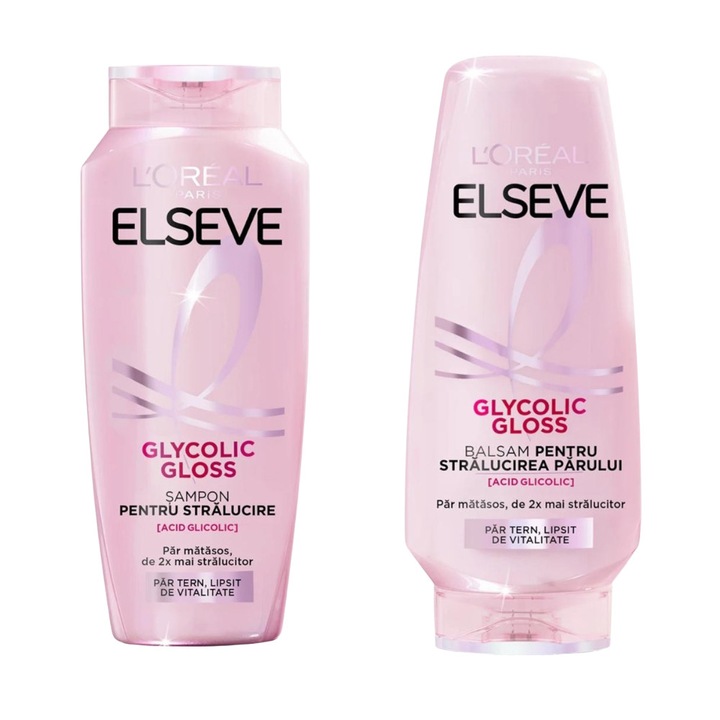 Set Promo Glycolic Gloss, Sampon 250 ml, Balsam 200 ml