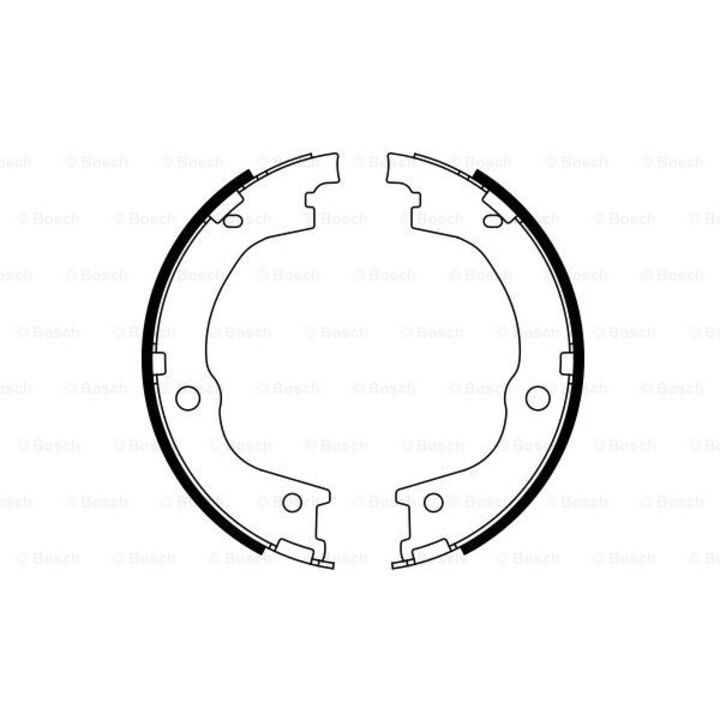 Fékpofa BOSCH 0 986 487 780