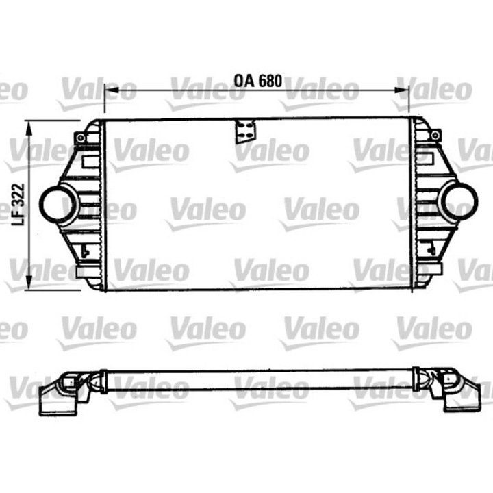 Intercooler, kompresszor VALEO 816851
