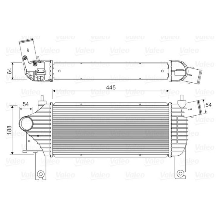 Intercooler, kompresszor VALEO 818608