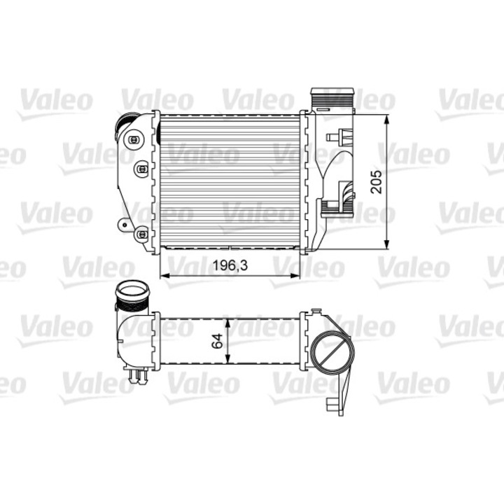 Intercooler, kompresszor VALEO 818610