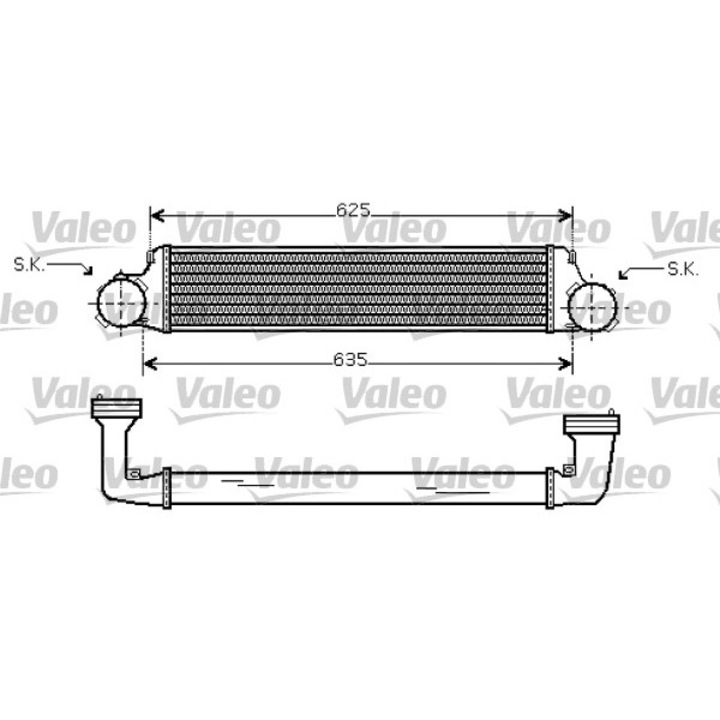 Intercooler, kompresszor VALEO 818715