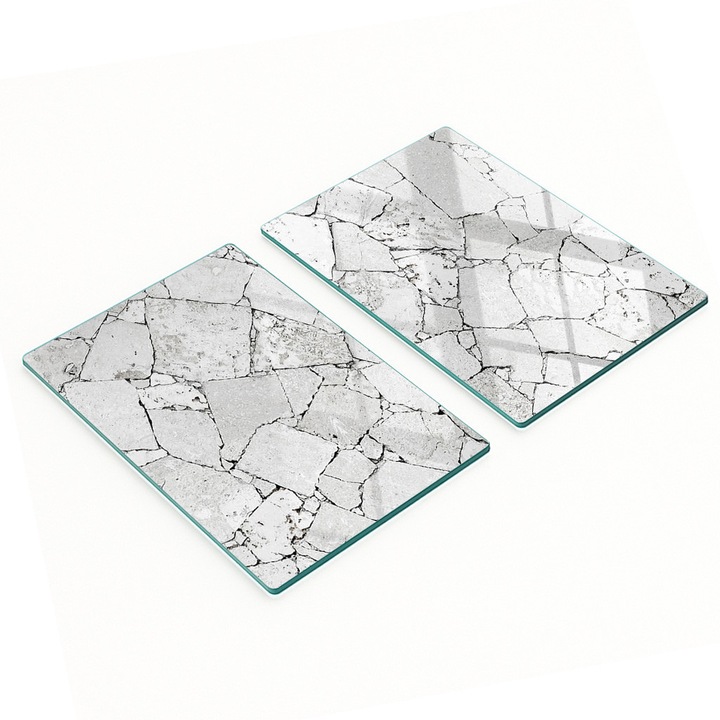 Tulup többfunkciós konyhai vágódeszka készlet, üveg, csúszásmentes, magas hőmérsékletnek ellenálló