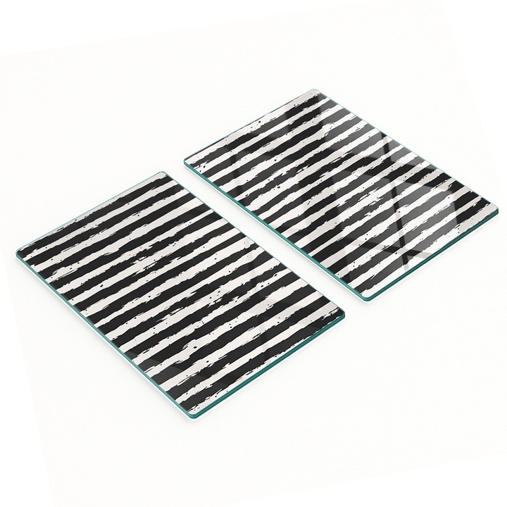 Tulup többfunkciós konyhai vágódeszka készlet, üveg, csúszásmentes, magas hőmérsékletnek ellenálló