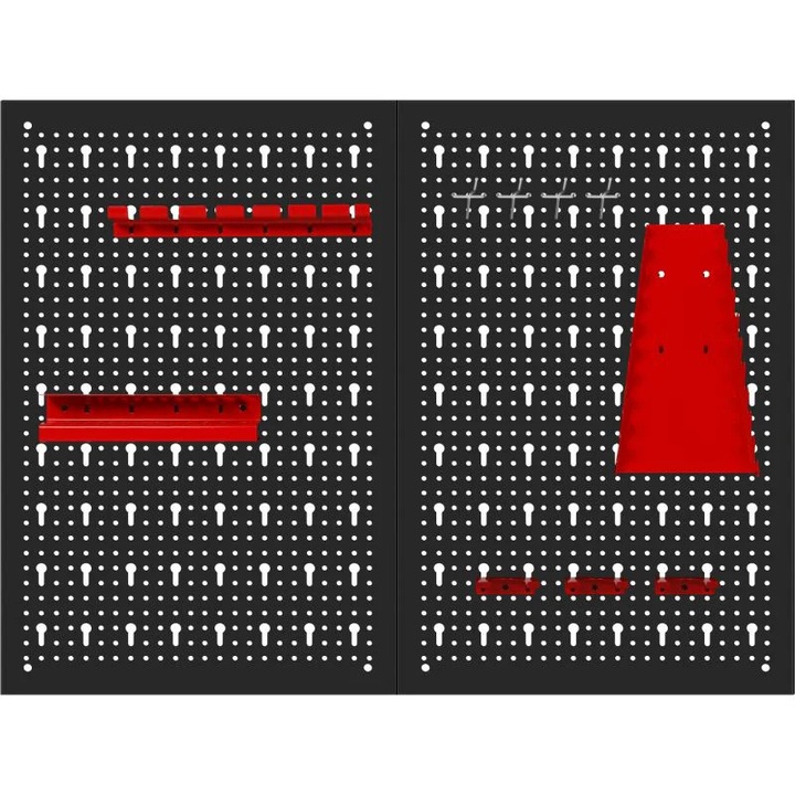 Fém tartó műhelyszerszámokhoz, 80 x 60 cm, Kraft&Dele KD11896