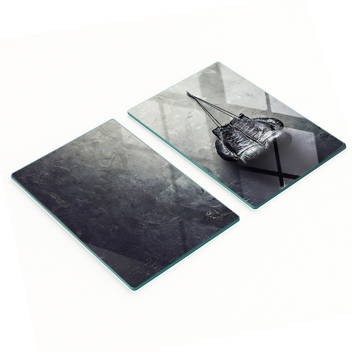 Tulup többfunkciós konyhai vágódeszka készlet, üveg, csúszásmentes, magas hőmérsékletnek ellenálló