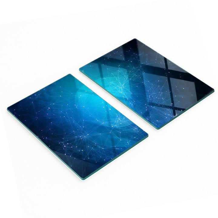 Tulup multifunkcionális konyhai vágódeszka készlet, üveg, csúszásmentes, magas hőmérsékletnek ellenálló