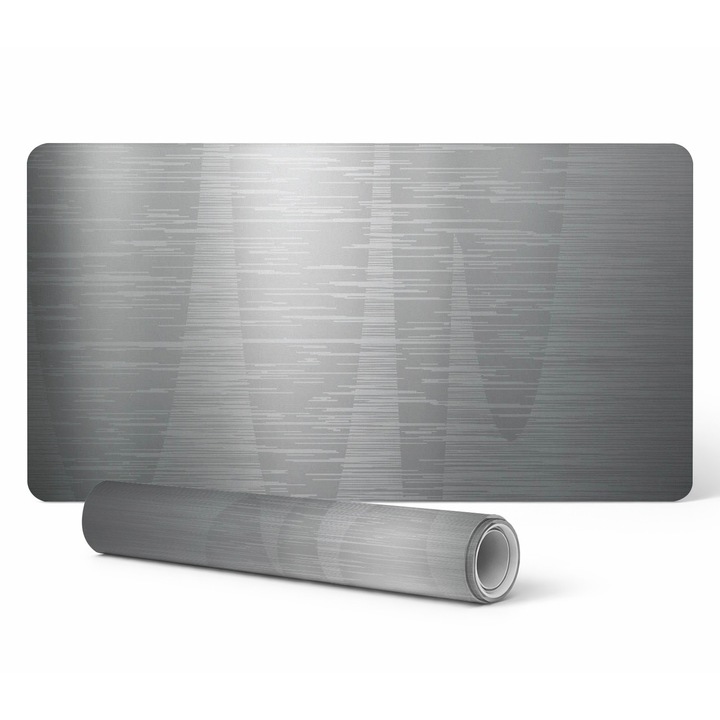 Mata de birou antiderapanta Tulup, grafica linii verticale si umbre, 90x45cm