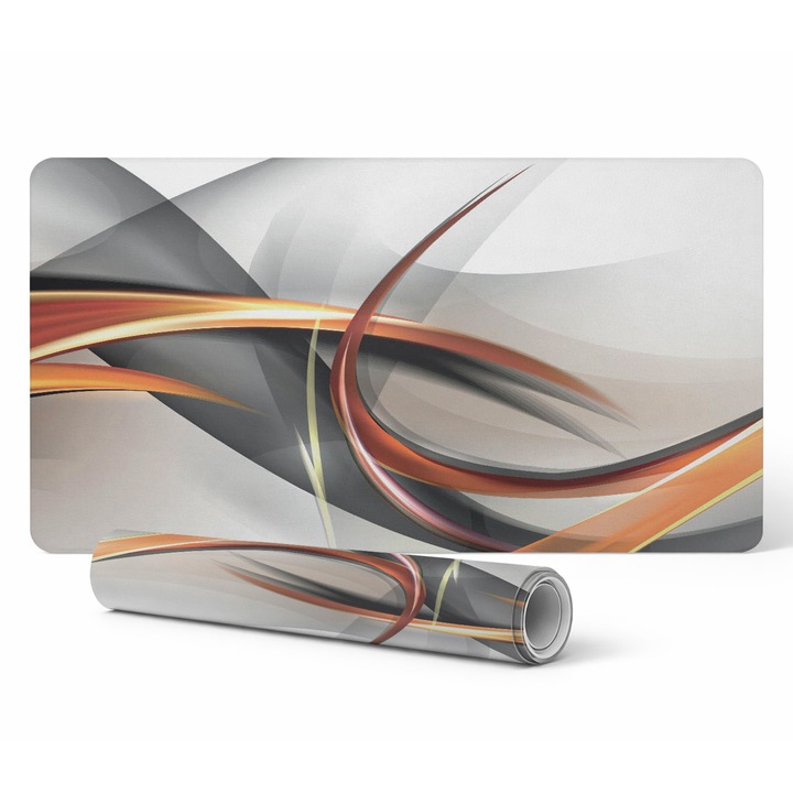 Mousepad Tulup, Dynamiczne Fale, 120x60cm, 1,6mm, rezistent la decolorare, UV