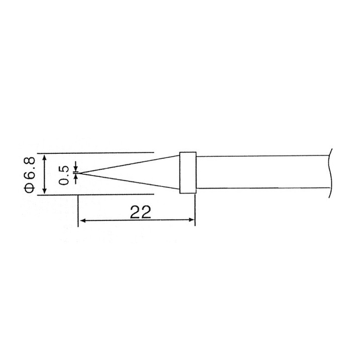 ZhongDI C1-2 forrasztóhegy készlet, 1 db