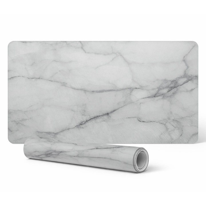 Mousepad Tulup, textura marmura, 90x45cm, rezistent la decolorare, 1,6mm grosime