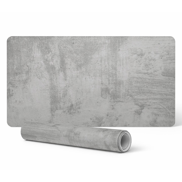 Mousepad Tulup, 90x45 cm, rezistent la decolorare, grosime 1.6 mm, gri