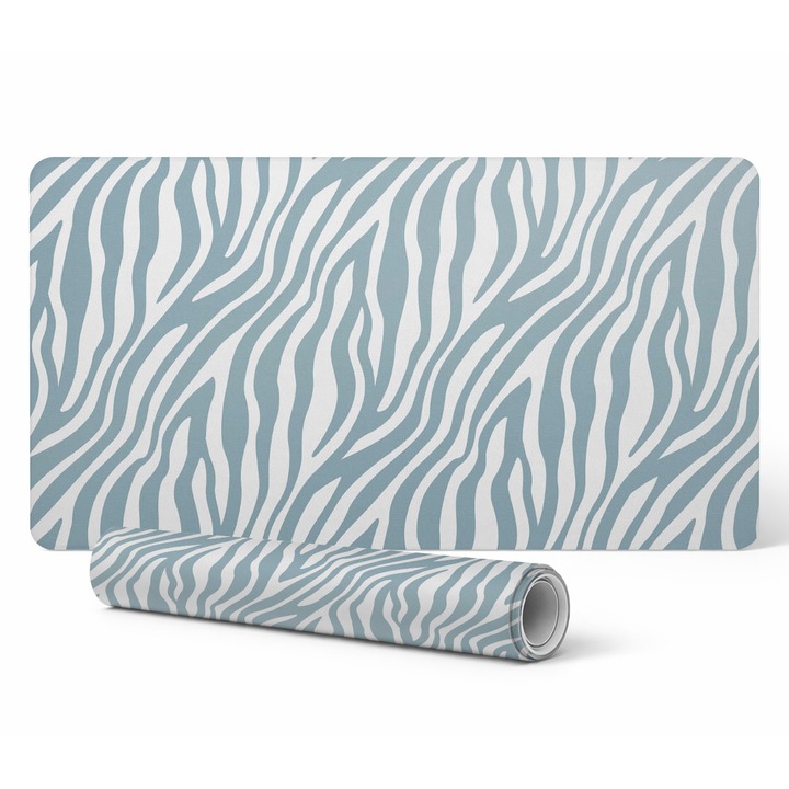 Mousepad Tulup, imprimeu zebra, 90x45cm, 1.6mm grosime