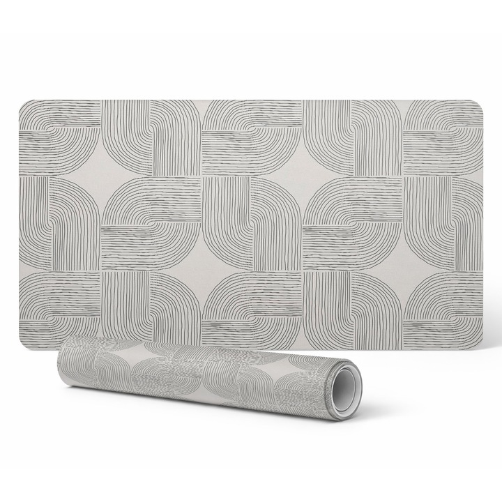 Mousepad Tulup, geometric, 90x45cm, rezistent la decolorare, 1.6mm