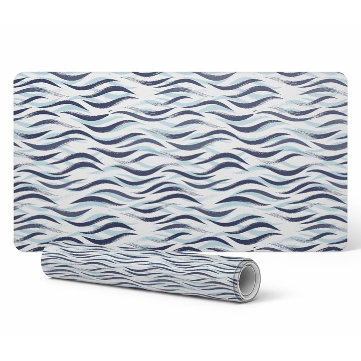 Подложка за мишка Tulup, 120x60см, модел вълнообразни линии