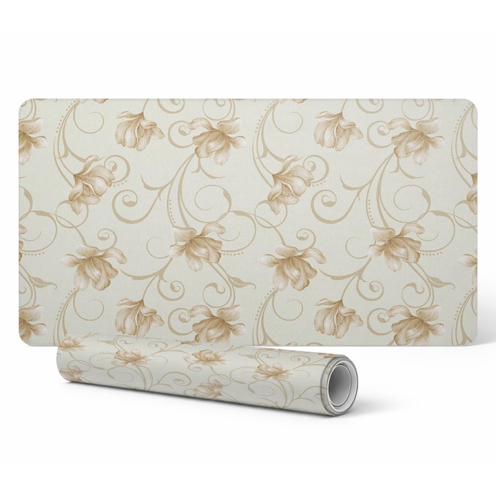 Mousepad Tulup, Kwiatowy Ornament, 90x45cm, antiderapant, rezistent la UV