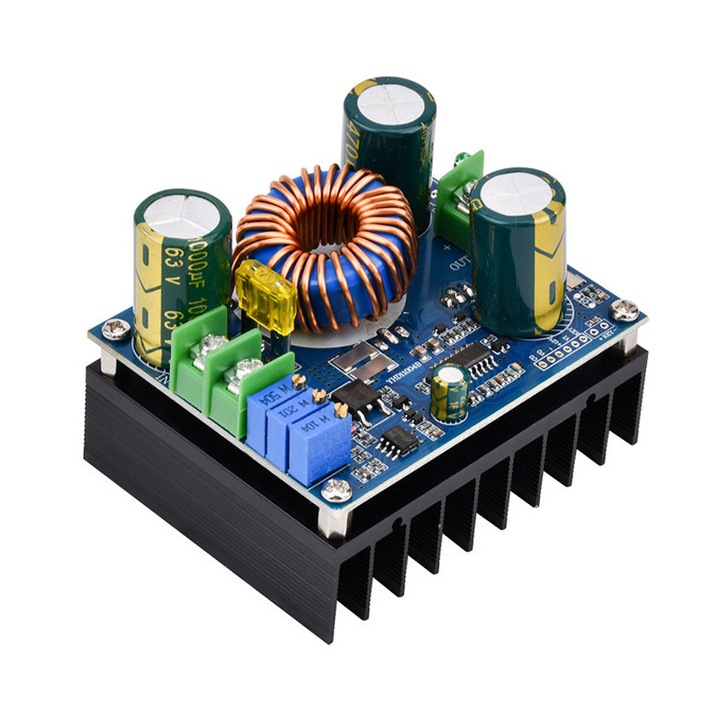 Controler de incarcare solara cu MPPT de la 10-60V la 10-85V, 12A, tip DC-DC ridicator de tensiune step-up