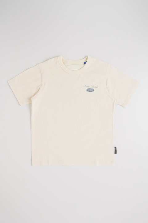 Jack & Jones, Kerek nyakú mintás póló, Púderkék/Krémszín