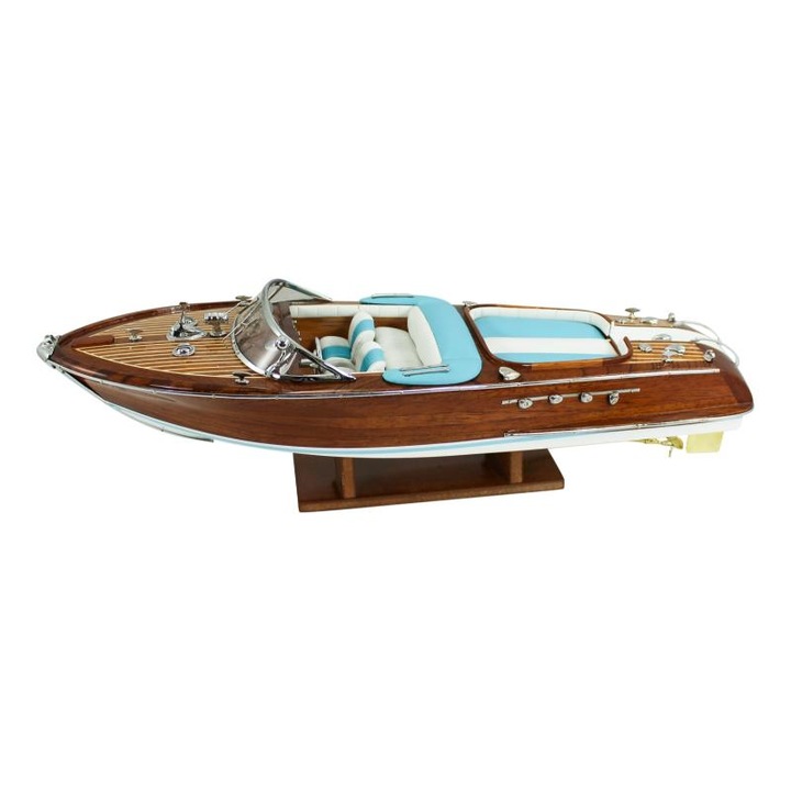 Salupa de viteza, Sea Club, macheta navala, lemn, 51x15x14cm