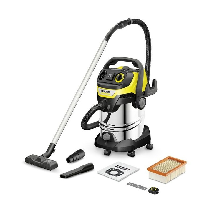 Aspirator umed și uscat Karcher WD 7 Control, 30l, fără sac, telecomandă Bluetooth