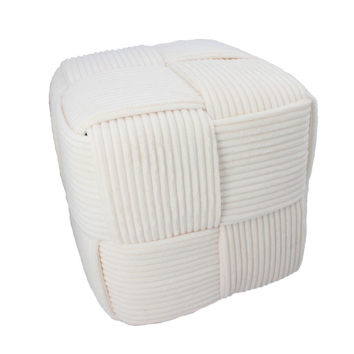 Fonott kocka puff 40 x 40 x 40 cm