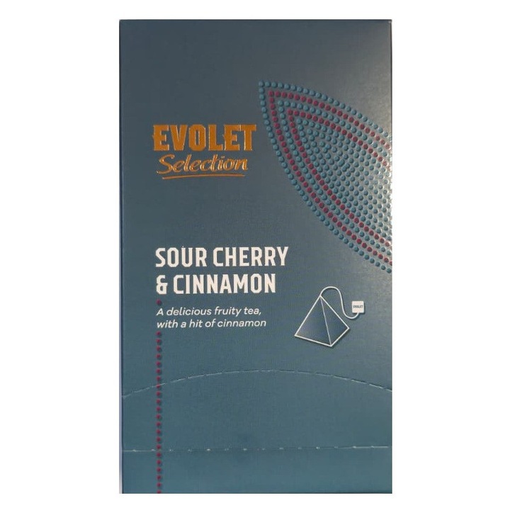 Pachet premium 25 plicuri piramida ceai Selection Visine si Scortisoara, 25 x 2.25g