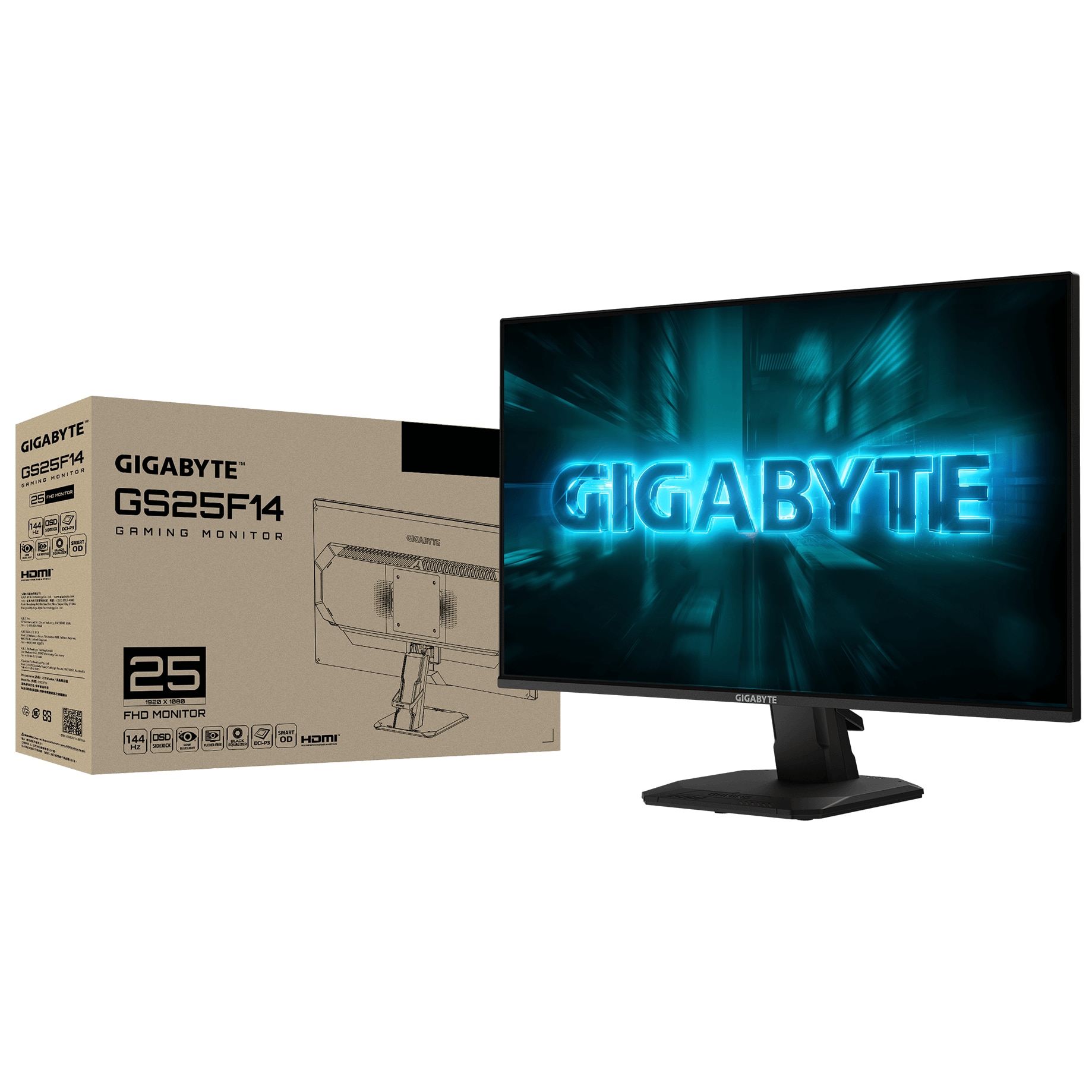 Monitor Gaming Gigabyte GS25F14, 24.5