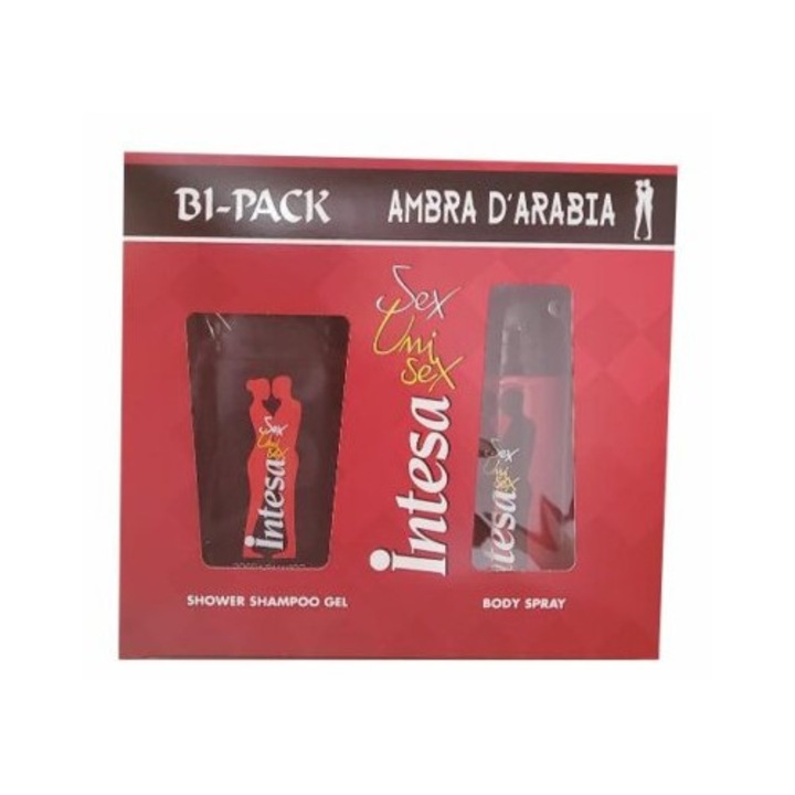 Intesa Unisex Ambra ajándékszett - Tusfürdő 250 ml és dezodor spray 125 ml