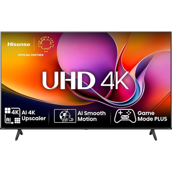 Televizor LED Smart HISENSE 65A69Q, Ultra HD 4K, HDR, 164 cm, Clasa E, Gri