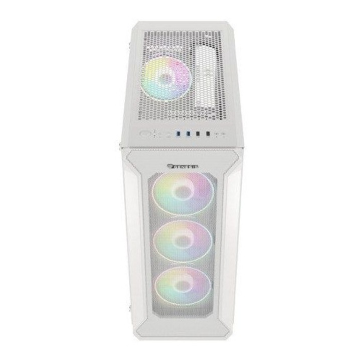 Natec MIDI TOWER IRID 505 ARGB Számítógépház, Fehér