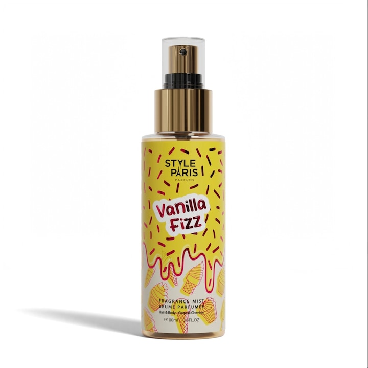 Spray de corp Vanilla Fizz - Style Paris, 100 ml