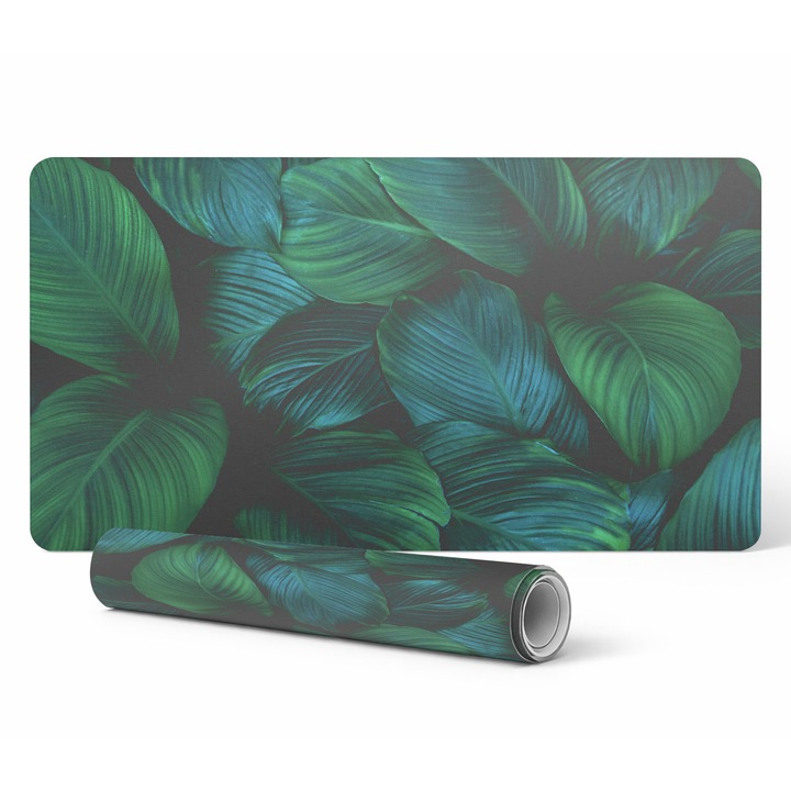 Подложка за мишка Tulup, 120x60см, модел тропически листа