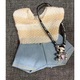 Set 3 Accesorii pentru Labubu 17 cm, Pantaloni, Bluza tricotata, Ursulet