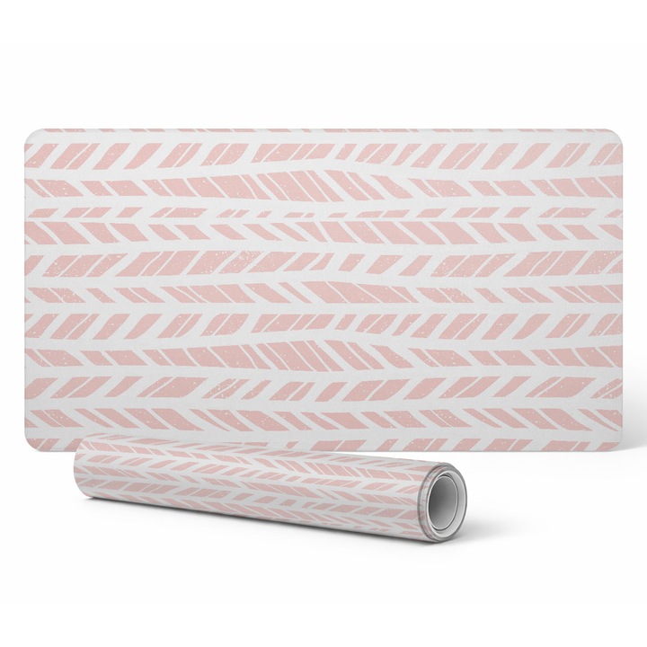 Mousepad Tulup, Pastelowe Liscie, 90x45cm, 1,6mm grosime, rezistent la decolorare