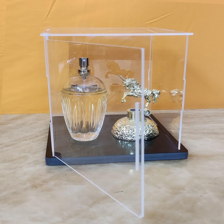 Vitrina Expunere, Anti-praf, Acces usor, Acrilic, 15x15x25cm, Vaian