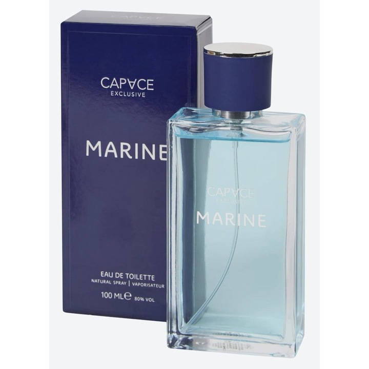 Apa de Toaleta pentru Barbati Capace Exclusive Marine, 100 ml, Parfum Cald Masculin, Note Marine, Aroma Eleganta si Luxoasa