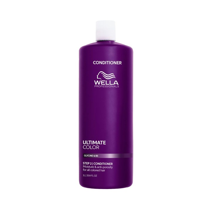 Wella Professionals Ultimate Color Hajbalzsam, glicinnel és B5-tel festett hajra, törés elleni védelemmel, 1000 ml