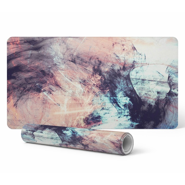 Mapa protectie birou Tulup, model abstract, vinil, 100x50cm, 1.6mm, rezistent la decolorare